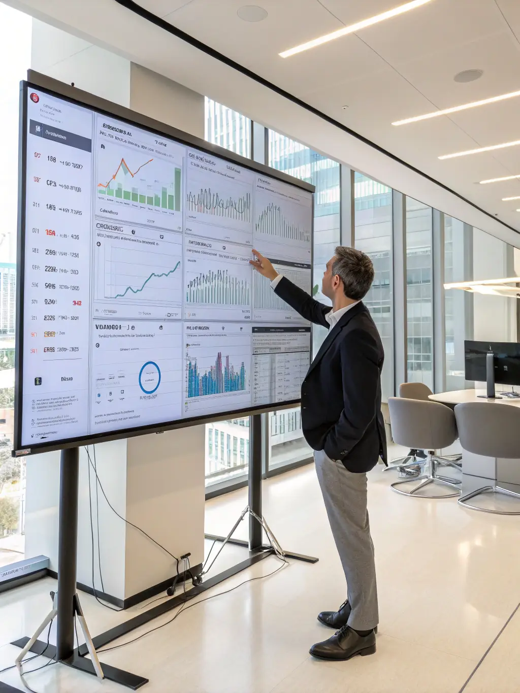 An image representing investment strategies tailored for the South African market, showing growth charts and local market data.